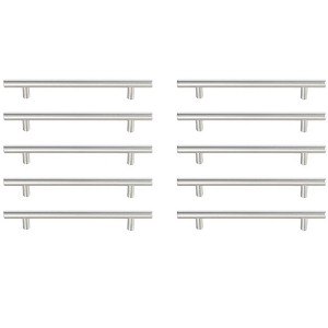 Elegant Lighting Quinn 6-5/16Inch Center to Center Brushed Nickel Bar Pull Multipack (set of 10) - 1 of 4
