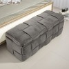NicBex Modern 43.7" Velvet Storage Bench with Wood Frame for Bedroom and Entryway - 3 of 4