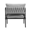 CAVINAS Modern Accent Chair for Living Room,Upholstered Accent Lounge Chair with Metal Frame,Comfortable Leisure Chair with Soft Backrest - 3 of 4