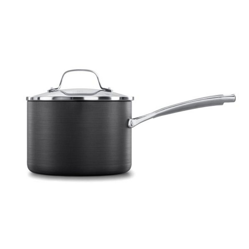 Calphalon Classic 3.5 Qt. Sauce Pan with Lid, Hard-Anodized Nonstick Cookware with AquaShield Technology, Dishwasher & Oven Safe, 1 of 6