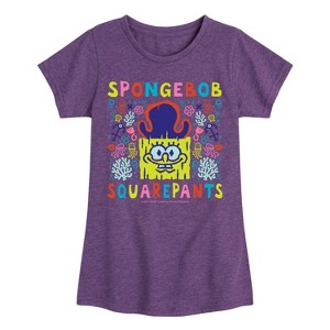 Girls' - Spongebob Squarepants - Spongebob: The Search For Squarepants Underworld Fitted Short Sleeve Graphic T-Shirt - 1 of 4