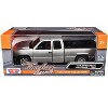 2006 Chevrolet Silverado 1500 Pickup Truck Gray Metallic "Timeless Legends" Series 1/25 Diecast Model Car by Motormax - 3 of 3