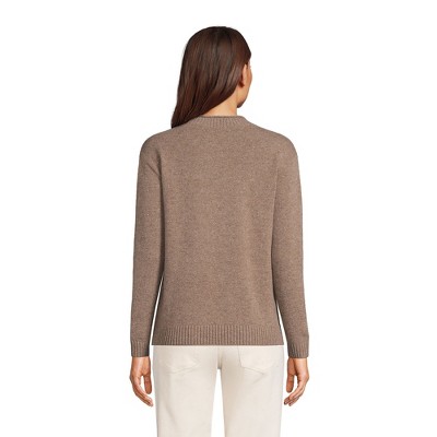 Lands' End Women's Cashmere Easy Fit Crew Neck Sweater Target