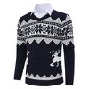 Men's Christmas Sweater Pullover Knitted Long Sleeve Ugly Soft Knitted Sweaters - 2 of 4