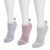Muk Luks 3 Pack Dream Step Low Cut w/Pom - 2 of 4