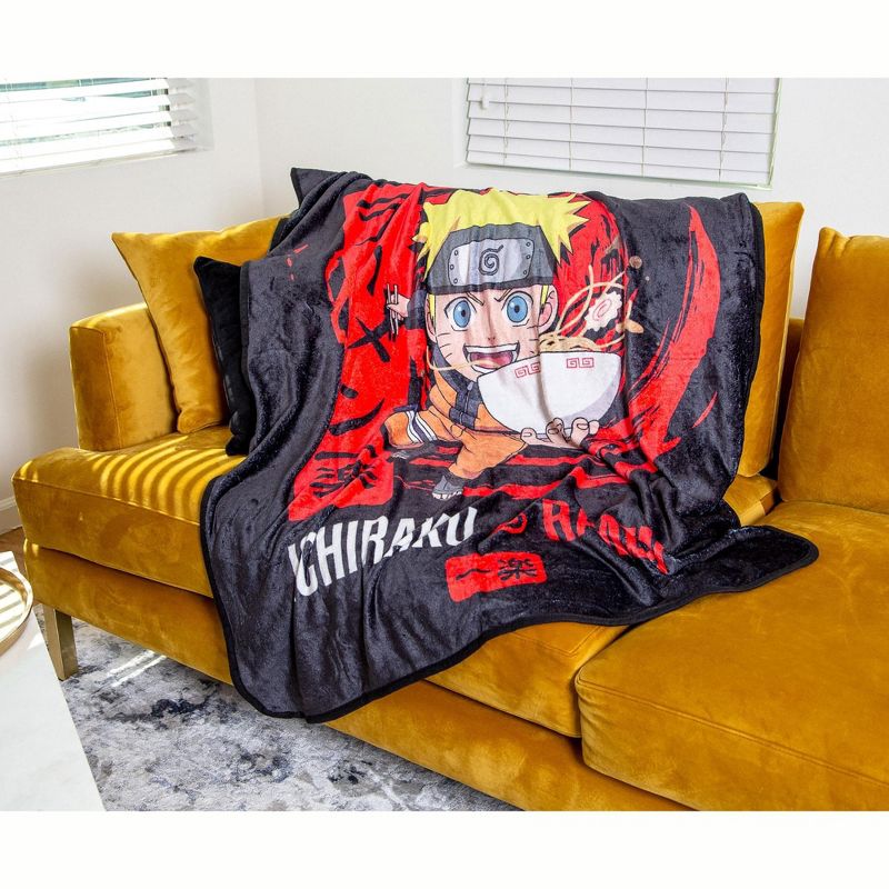 Just Funky Naruto Shippuden Ichiraku Ramen Fleece Throw Blanket | 45 x 60 Inches, 4 of 7