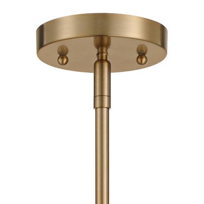 Adjustable Brass and Smoky Glass Globe Mini Pendant Light
