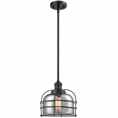 Bell Cage - 1 Light Mini Pendant In Traditional Style-10 Inches Tall and 9 Inches Wide