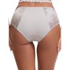INSPIRE CHIC Women's Mid-Waisted Lace Full Coverage Briefs HI-Cut Period Leak Proof Ladies Underpants - 2 of 4