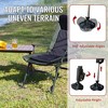 PAGED Portable Folding Chair Lounge Chair Outdoor with Adjustable Backrest for Camping, Picnics, Fishing - 4 of 4