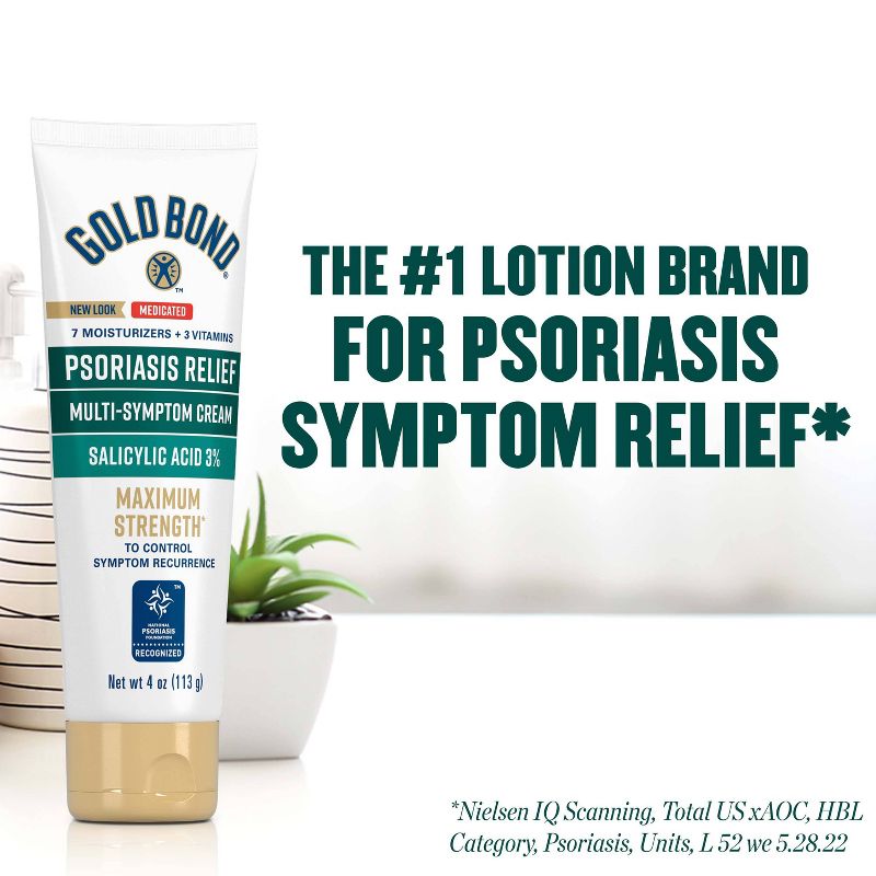 Unscented Gold Bond Psoriasis Relief Cream - 4oz, 4 of 10