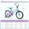 Infans 18" Kids Bike w/Adjustable Saddle Handlebar Removable Training Wheels Handbrake - 2 of 4