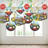 Big Dot of Happiness Cars, Trains, and Airplanes - Transportation Birthday Party Hanging Decor - Party Decoration Swirls - Set of 40 - image 3 of 4