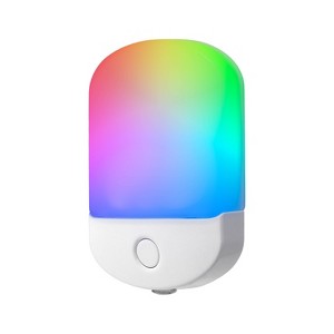 Energizer Color Changing LED Light Sensing Night Light: Plug-In Nightlight for Kids', Electric Wall Plug, 0.5W LED - 1 of 4