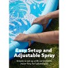 Joyfy 6ft Tropical Leaves Splash Pad for Kids, Non-Slip Outdoor Water Sprinkler Mat, Summer Fun Backyard Fountain Pool Water Games Spray Mat - 3 of 4