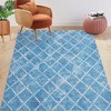 Modern Geomtric Rug Non-Slip Throw Rug Moroccan Rug for Bedroom - 3 of 4