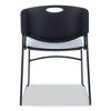 Alera Alera Resin Stacking Chair, Supports Up to 275 lb, 18.50" Seat Height, Black Seat, Black Back, Black Base, 4/Carton - 4 of 4