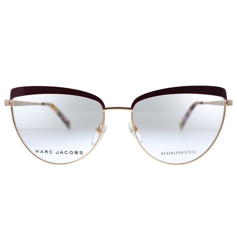 Marc Jacobs MARC 401 LHF Womens Cat-Eye Eyeglasses Opal Burgundy 55mm, 2 of 4