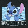 Seven Times Six StitchDisney T-Shirt Men's How About No Short Sleeve Graphic Print Tall Tee Grey - 2 of 4