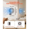 VEVOR 7.5-Inch Room to Room Fan, 2-in-1 305 CFM Through Wall Fan with Remote Control & Two-Way Airflow, 10-Speed Ventilation Quiet Vent ,White - 3 of 4