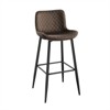 RISOKEYS Set of 2 Pub Height Chairs with Velvet Upholstery - Casual Dining Furniture with Metal Legs, 29" Seat Height, Suitable for Bar - 4 of 4