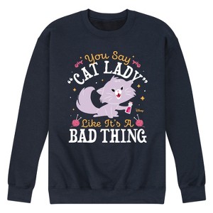 Men's - Disney - Cats & Dogs Graphic Fleece Sweatshirt - 1 of 4