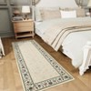Washable Rugs for Bedroom Farmhouse Floral Floor Mats with Non-Slip Backing, Ultra-Soft Low Pile Living Room Carpet - 4 of 4
