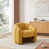 Art Leon Comfortable Upholstered Pumpkin Chair with Back Cushion - 2 of 4