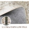 Washable Floral Rug Thin Non-Slip Low Pile Area Rug Stain Resistant Foldable Space-Saving Carpet Mat for Entryway - 3 of 4
