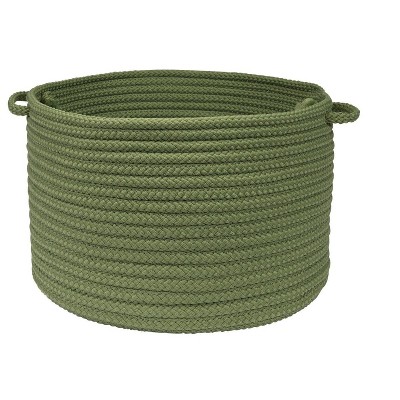 Colonial Mills Simply Home Solid - Moss Green 14"x14"x10"  100% Polypropylene Round
