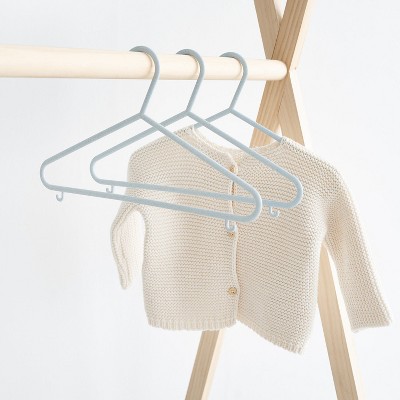 3 Sprouts Speckled Blue Wheat Straw Baby Hangers, Pack of 30