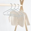 3 Sprouts Kids & Baby Wheat Straw Plastic Hangers 30 pack - Blue - 3 of 4