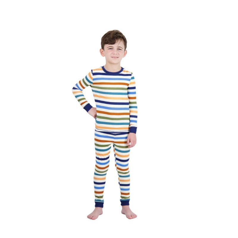 Sleep On It Boys 2-Piece Super Soft Jersey Long Sleeve Snug-Fit Pajama Set, 3 of 7