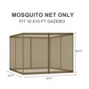 Aoodor Universal 10 x 10 ft. Gazebo Replacement Mosquito Netting Screen 4-Panel Sidewalls(Only Netting) - 3 of 4