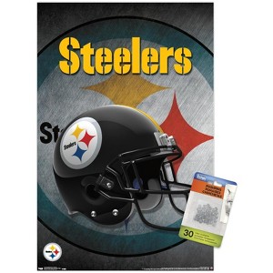 Trends International NFL Pittsburgh Steelers - Helmet 16 Unframed Wall Poster Prints - 1 of 4