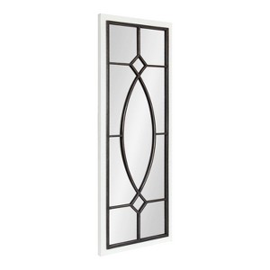 Kate and Laurel Bakersfield Rectangle MDF Decorative Mirror, 16x42, White - 1 of 4