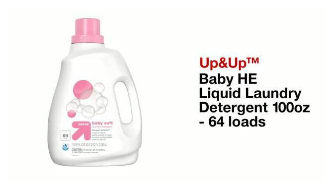 Baby HE Liquid Laundry Detergent - 100 fl oz - up &#38; up&#8482;, 2 of 7, play video