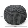 NicBex Oval Pouf for Bedroom,Ottoman for Living Room,Bedroom,Entryway - 3 of 4