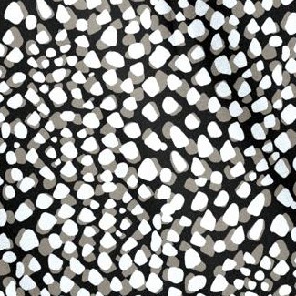 black khaki dots