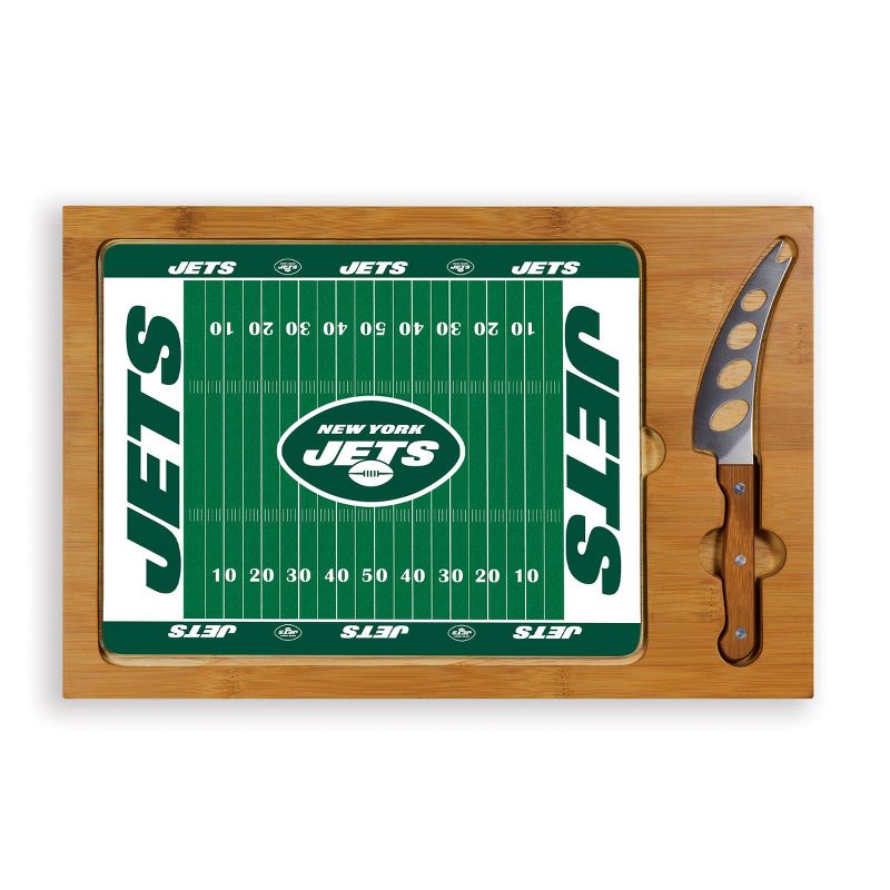 Picnic Time NFL Team Icon Cutting Board Tray and Knife Set, 3 of 4