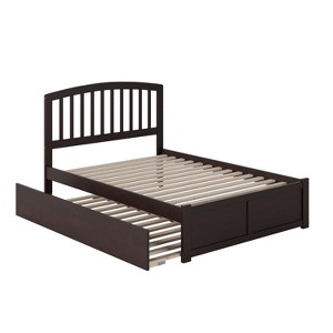 Full Platform Bed with Trundle - Modern Design, Twin Size, Sturdy Frame, Easy Assembly, Home Bedroom Furniture - 1 of 4