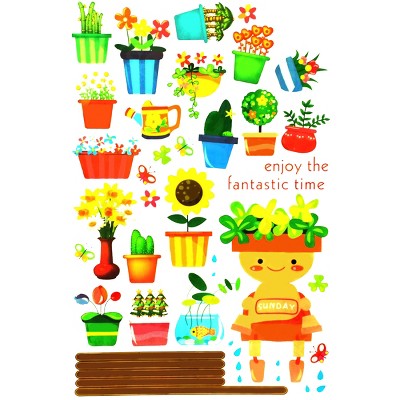 Slickblue Gardeners Vinyl Wall Stickers - Decorative Decals for Living Rooms, Bedrooms - 23.6"x35.4"