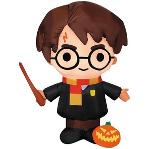 Harry Potter Halloween Inflatable with Pumpkin - Orange Small - 1 of 2