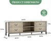 TV Stand for up to 70 Inch TV, Entertainment Center Featuring Drawer, TV Console Table - 2 of 4