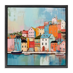 Stupell Industries Seaside Neighborhood Painting, 18" x 18" - 1 of 4