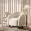 Accent Chair Living Room Chairs Barrel Boucle Chairs Comfy Armchairs for Bedroom Reading Room Reception Chairs,Multiple Colors - 3 of 3