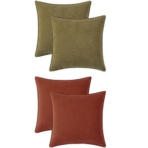 REGALWOVEN 4 Pcs Solid Chenille Soft Couch Throw Pillow Covers for Sofa Living Room Home Decor 16 x 16 Inch - 1 of 4