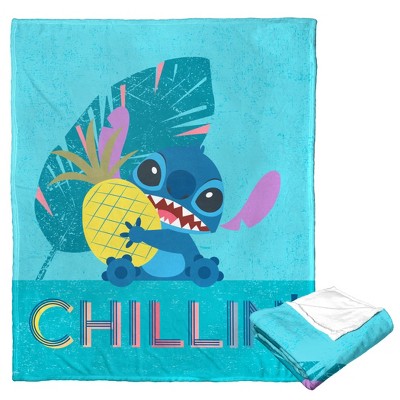 Disney Lilo and Stitch Stripey Stitch Silk Touch Throw Blanket 50x60 Inches
