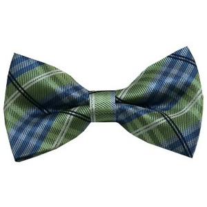 Men's Plaid Color 2.75 W And 4.75 L Inch Pre-Tied adjustable Bow Ties - 1 of 3