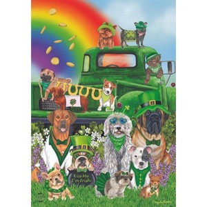Briarwood Lane Lucky Pups St. Patrick's Day Garden Flag - 1 of 4